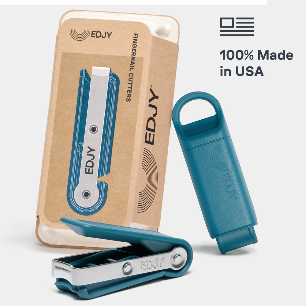 EDJY fingernail cutter nail-collection chamber keeps workspace tidy