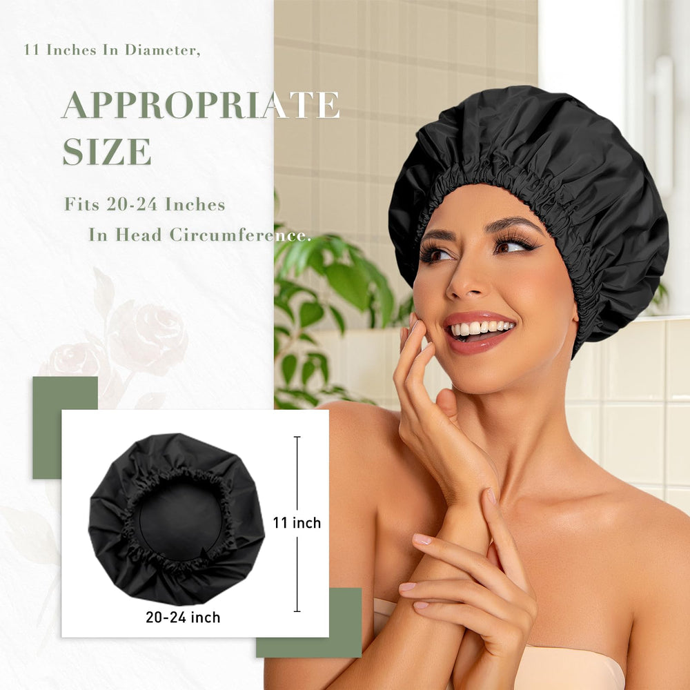 Gorra de ducha Edoneery plegable y ligera, ideal para viajar.