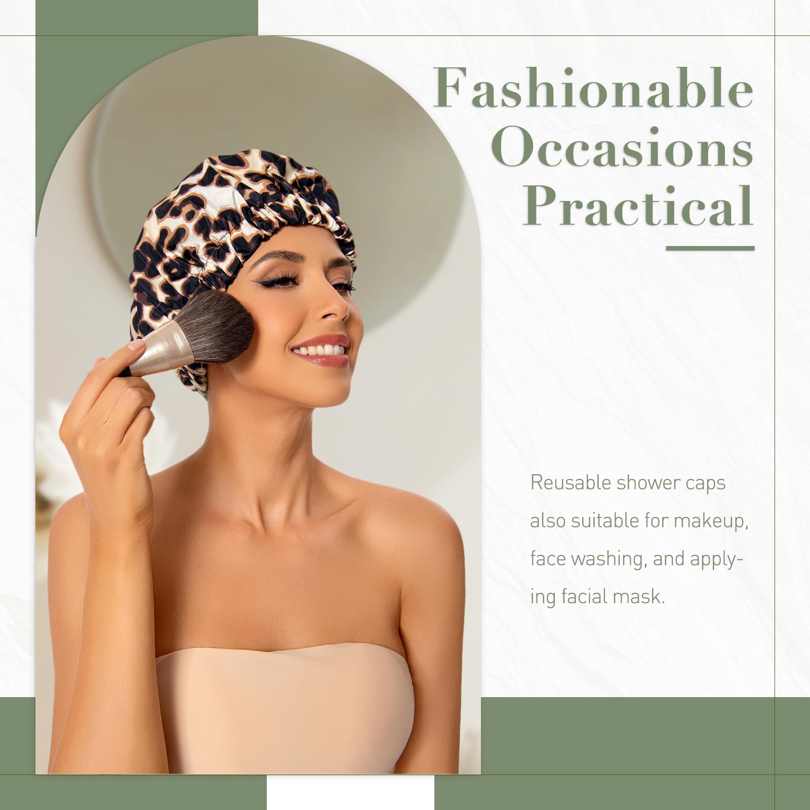 Gorro de ducha Edoneery, diseño compacto y fácil de llevar.