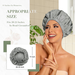 Gorro de ducha lavable Edoneery, ideal para viaje y uso diario.