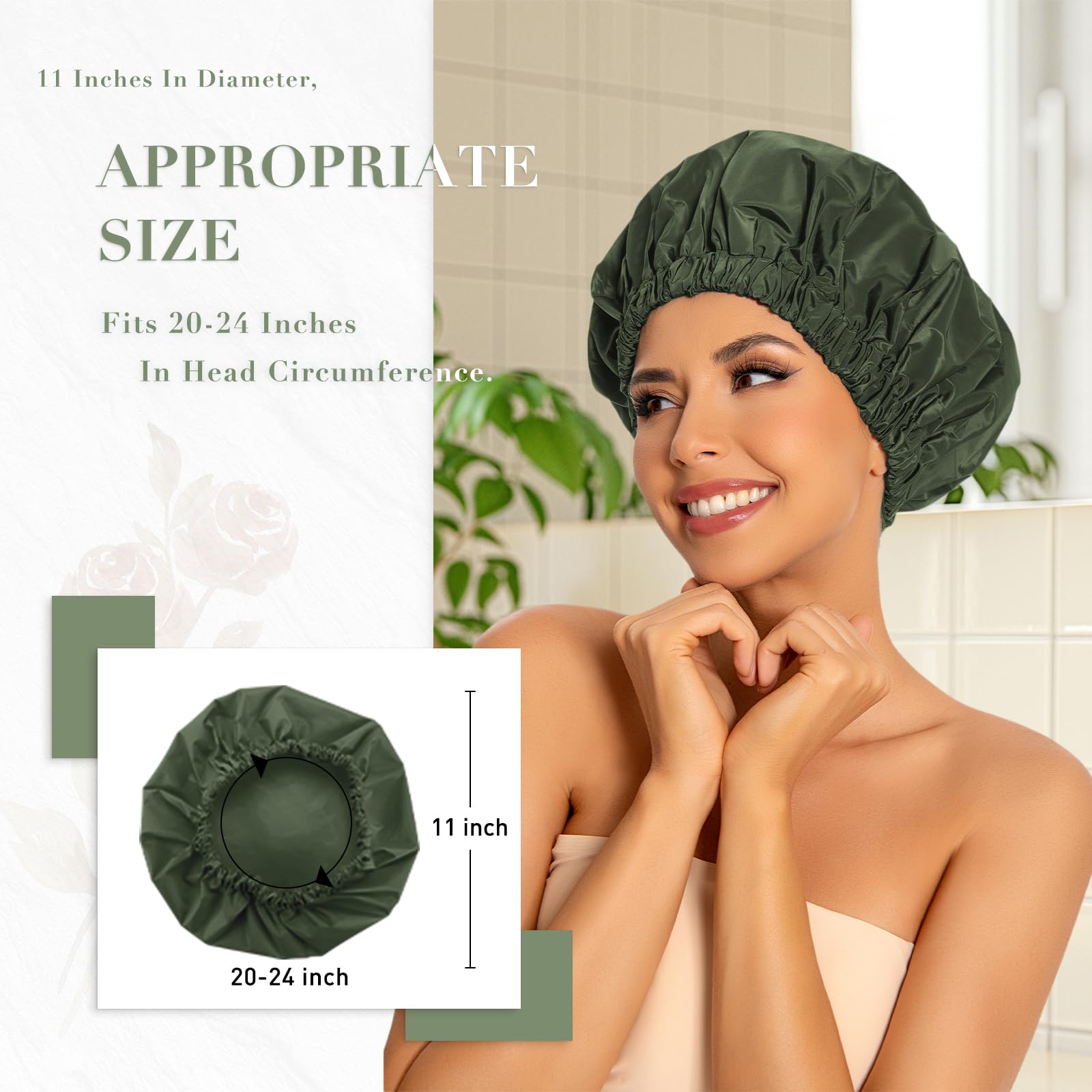 Gorro reutilizable Edoneery útil para cocina, spa y baño