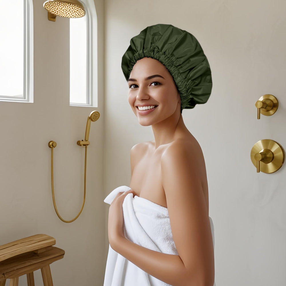 Gorro de ducha Edoneery ligero, ideal para viajar