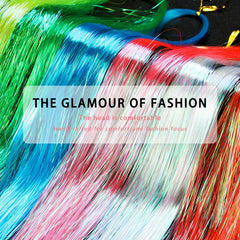 Edoneery hair tinsel durable synthetic fibers keep shine through daily wear