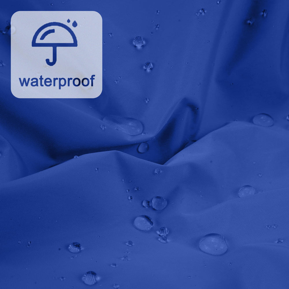 Edoneery dark-blue shower cap showcases fashionable design for daily use.