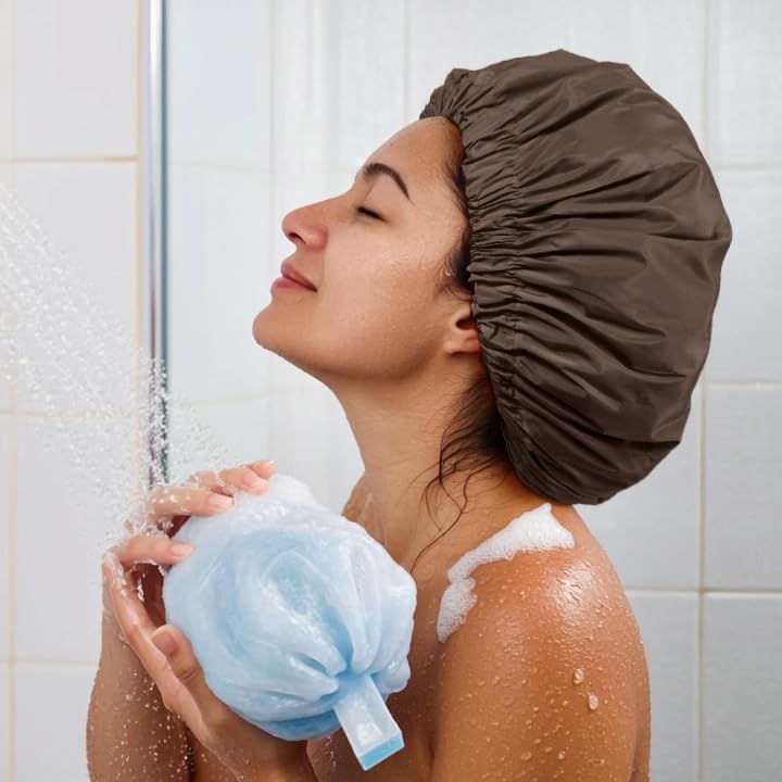 Edoneery large-cap on head adds a stylish shower accessory