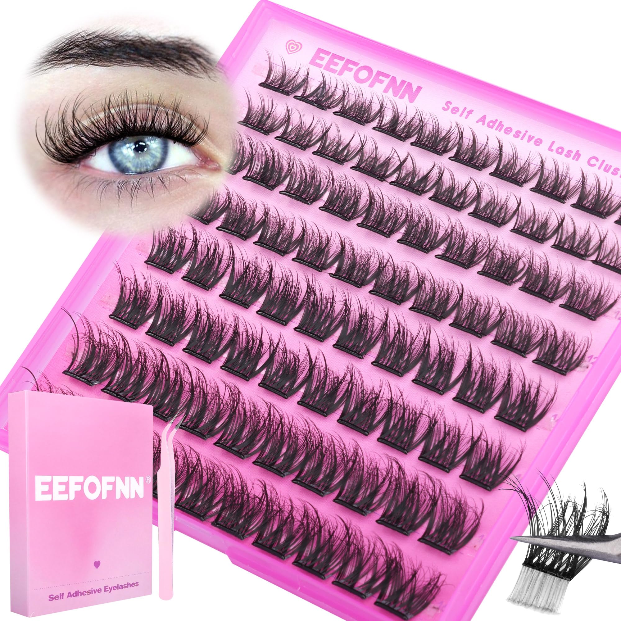 Eefofnn busy-morning lash routine solution for quick glam.