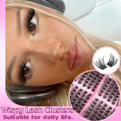 Eefofnn cat-eye lashes with C curl for natural lift and eye-opening effect