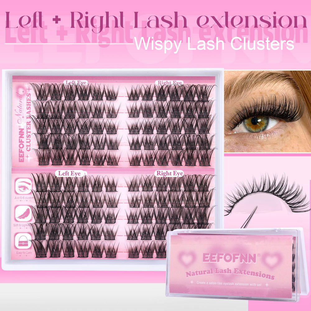 Eefofnn DIY-friendly lashes with wide band for versatile eye looks 11-16 mm