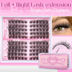 Eefofnn DIY-friendly lashes with wide band for versatile eye looks 11-16 mm