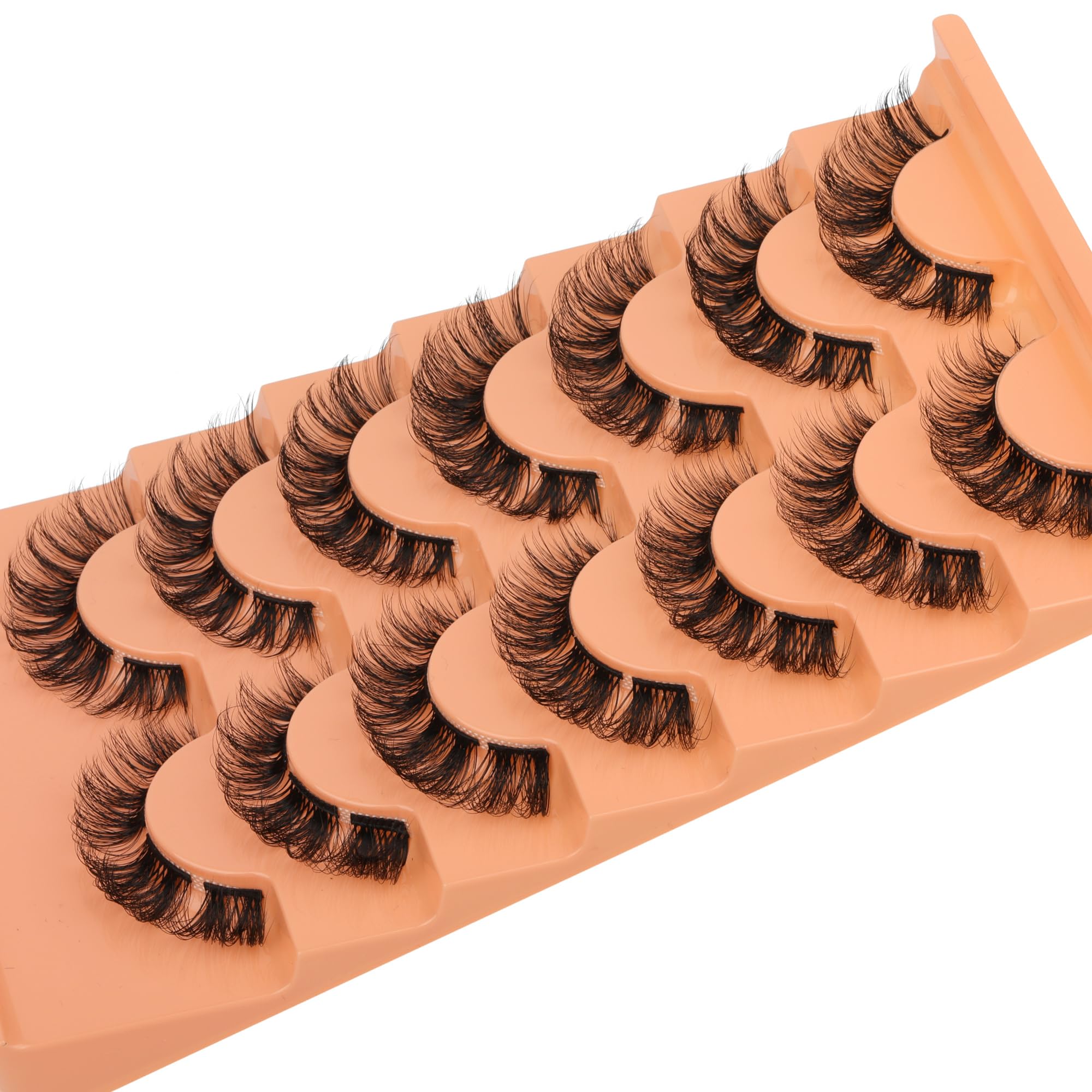 Eefofnn fluffy curl detail enhances natural lift and outer corner emphasis