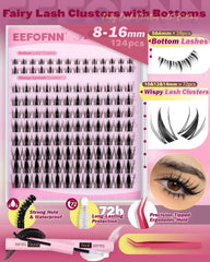 Eefofnn lash bond and seal provide quick-dry hold for cluster lashes.