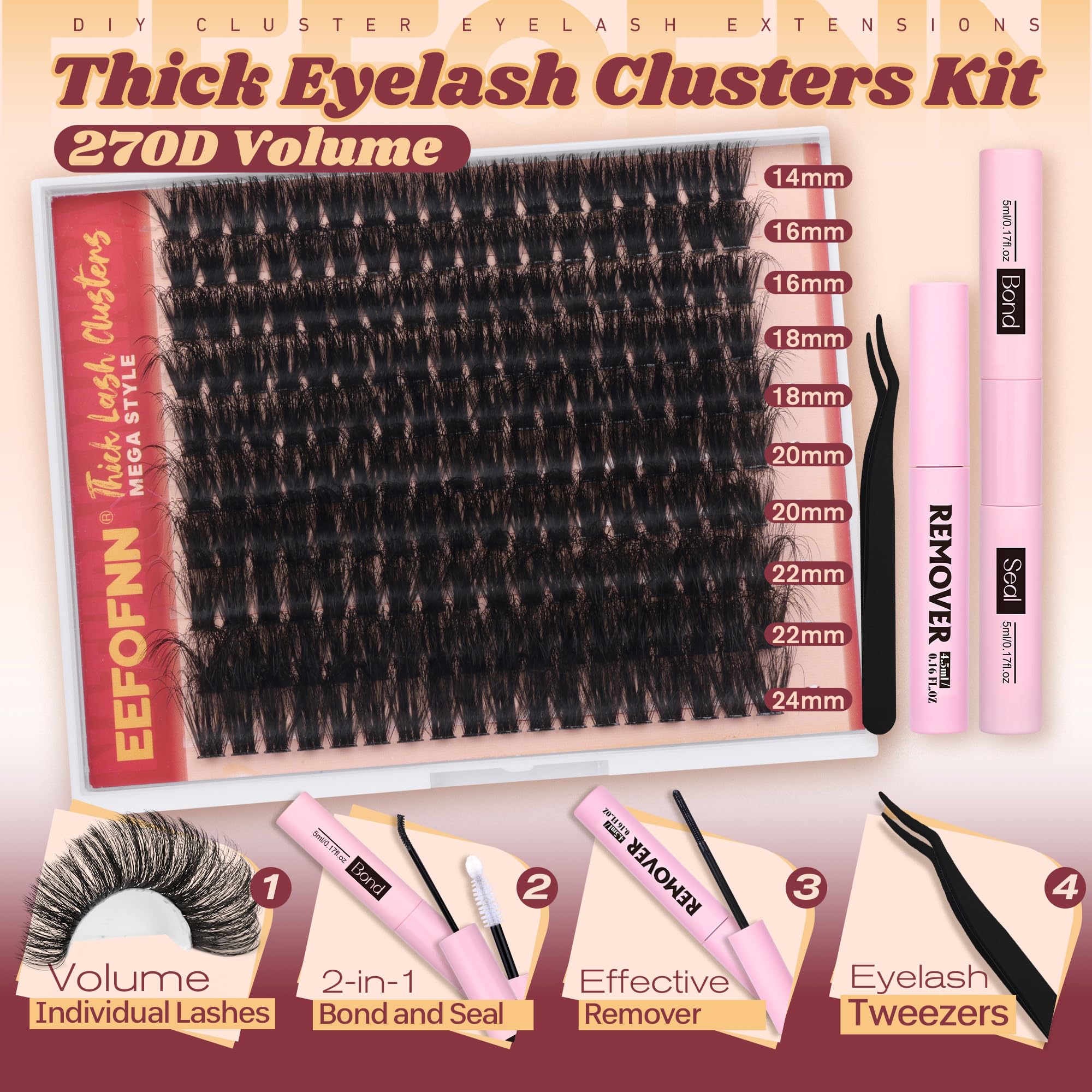 Eefofnn lash remover for safe, gentle at-home removal
