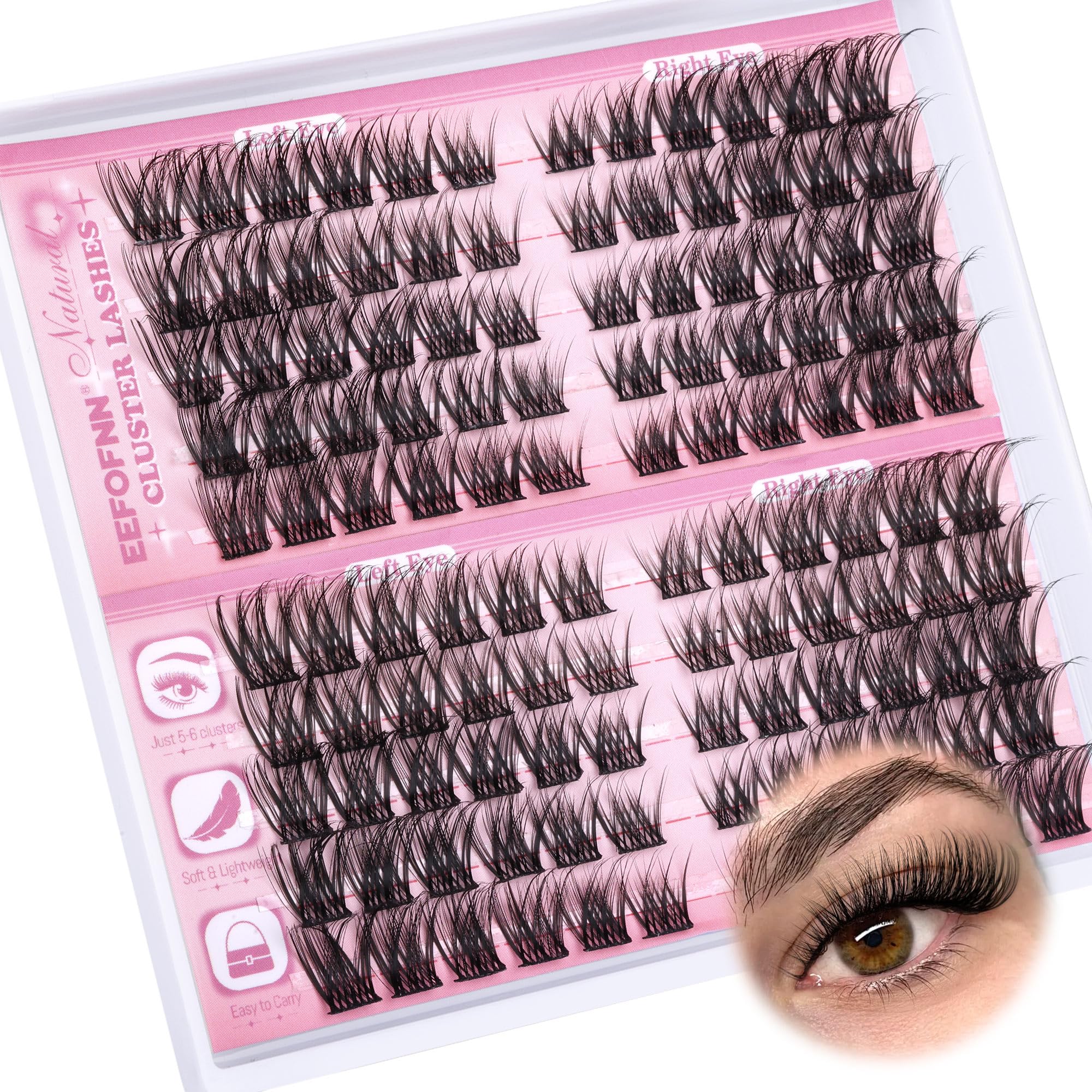 Eefofnn tips for exploring new lash ideas and styles with wispy clusters