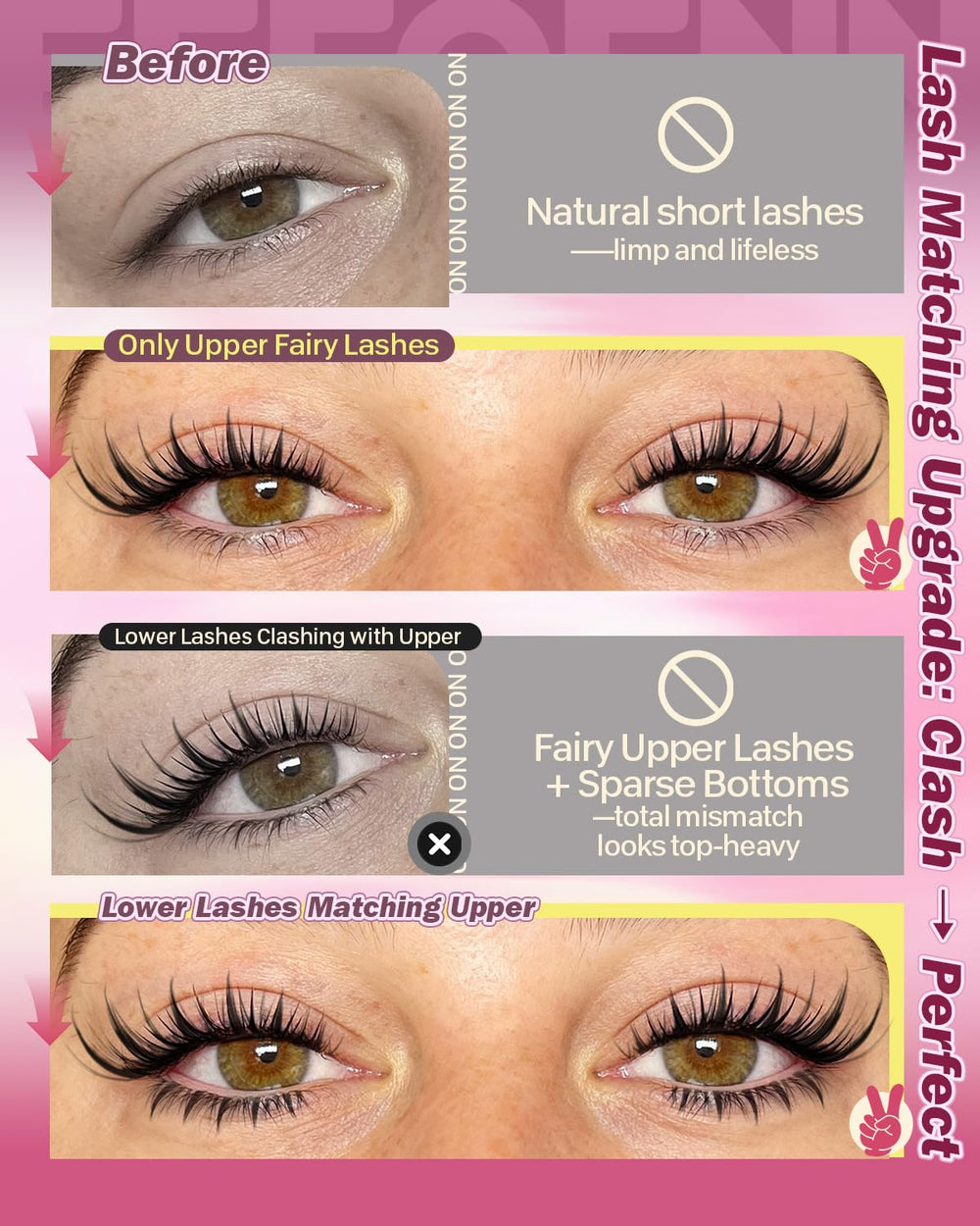 Eefofnn waterproof cluster lashes stay put through light rain or humidity.