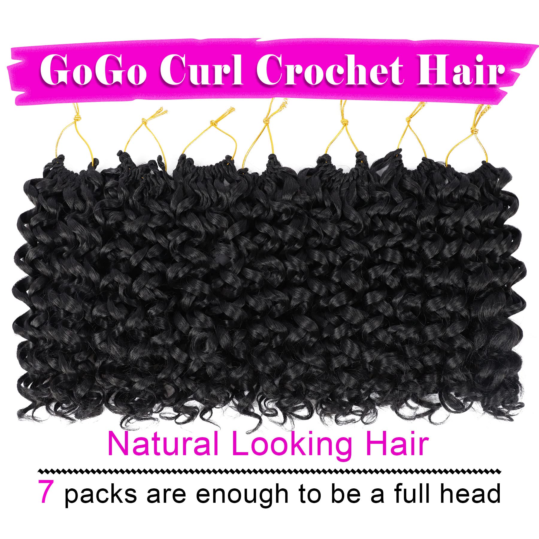 Texture close-up of EERYA GoGo Curl for soft, skin-friendly fibers