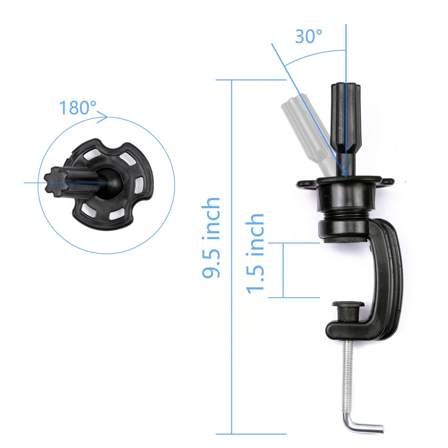 EERYA head stand showing easy setup for studio or home use.