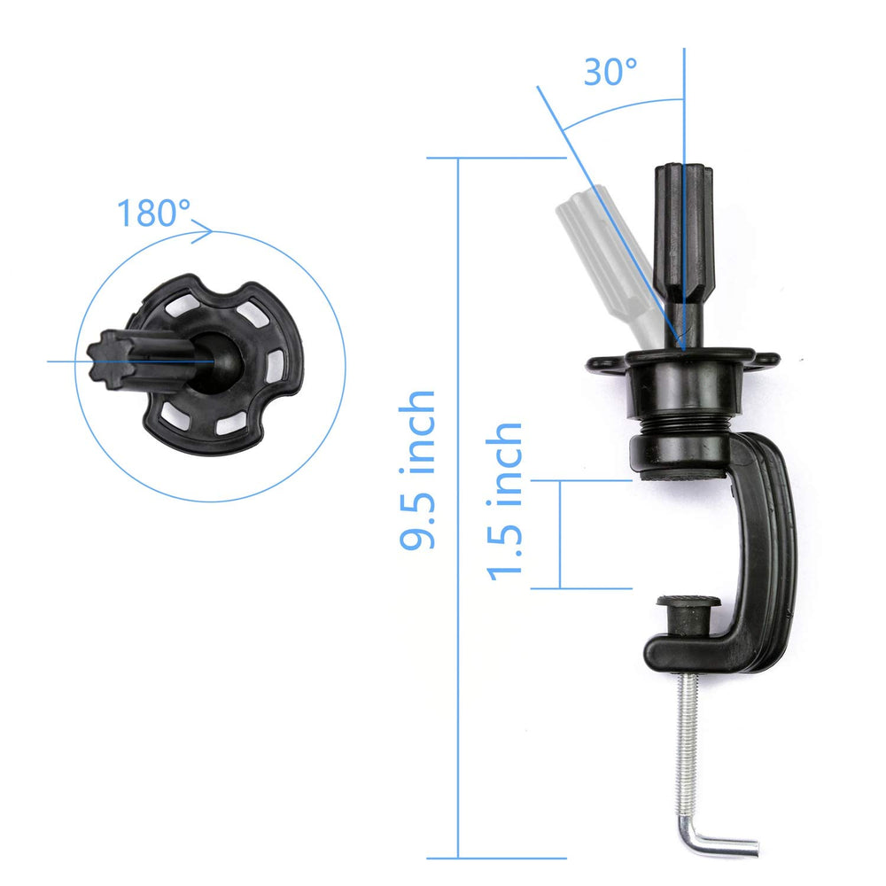 EERYA head stand showing easy setup for studio or home use.