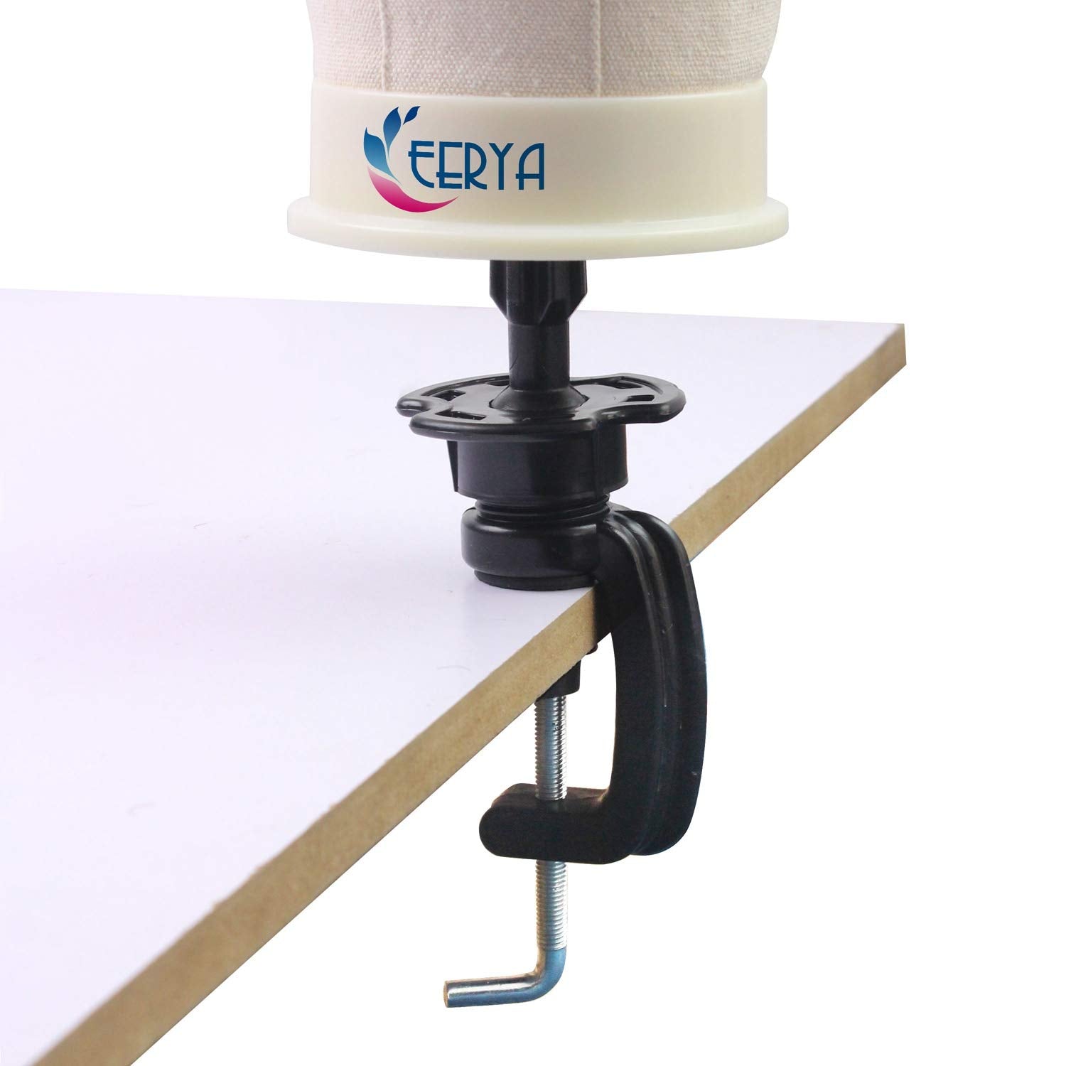 EERYA wig mannequin head stand featuring three-part assembly for fast setup.