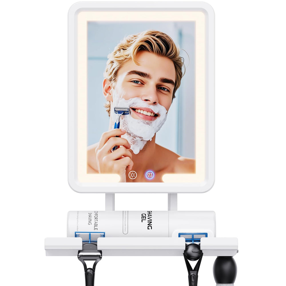 eeuuty Gen 3 fogless shower mirror front view for a clear morning shave