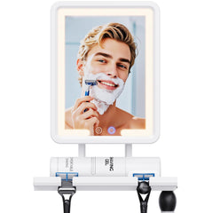 eeuuty Gen 3 fogless shower mirror front view for a clear morning shave