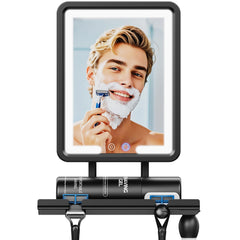 eeuuty heated shower mirror gen3 front view fog-free for shaving