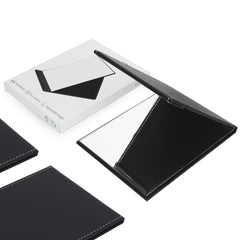 EFAILY PU leather exterior protects the mirror during travel