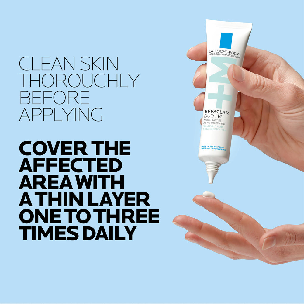 La Roche-Posay Effaclar clinical result graphic highlights 8-hour visibility.