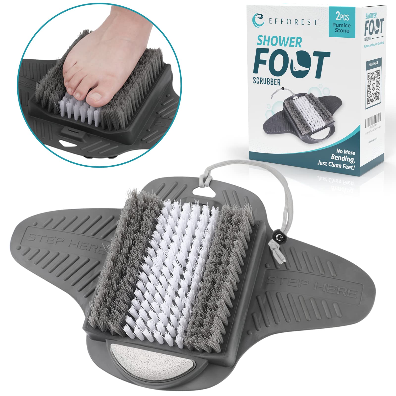 Efforest cuidado de pies en casa para piel suave y revitalizada.