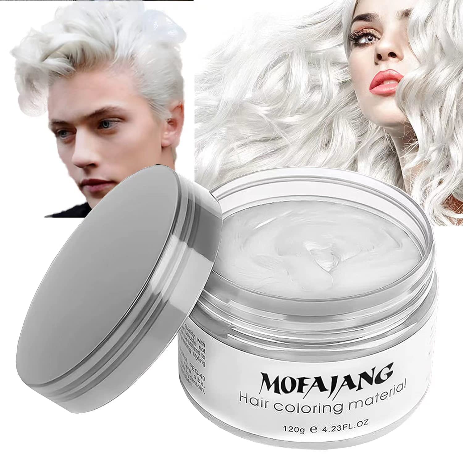 EFLY Hair Wax Color White bottle shown for easy temporary color and styling