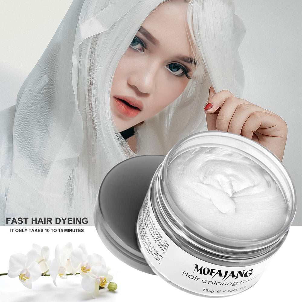 Cosplay look created with EFLY White Hair Wax Color White