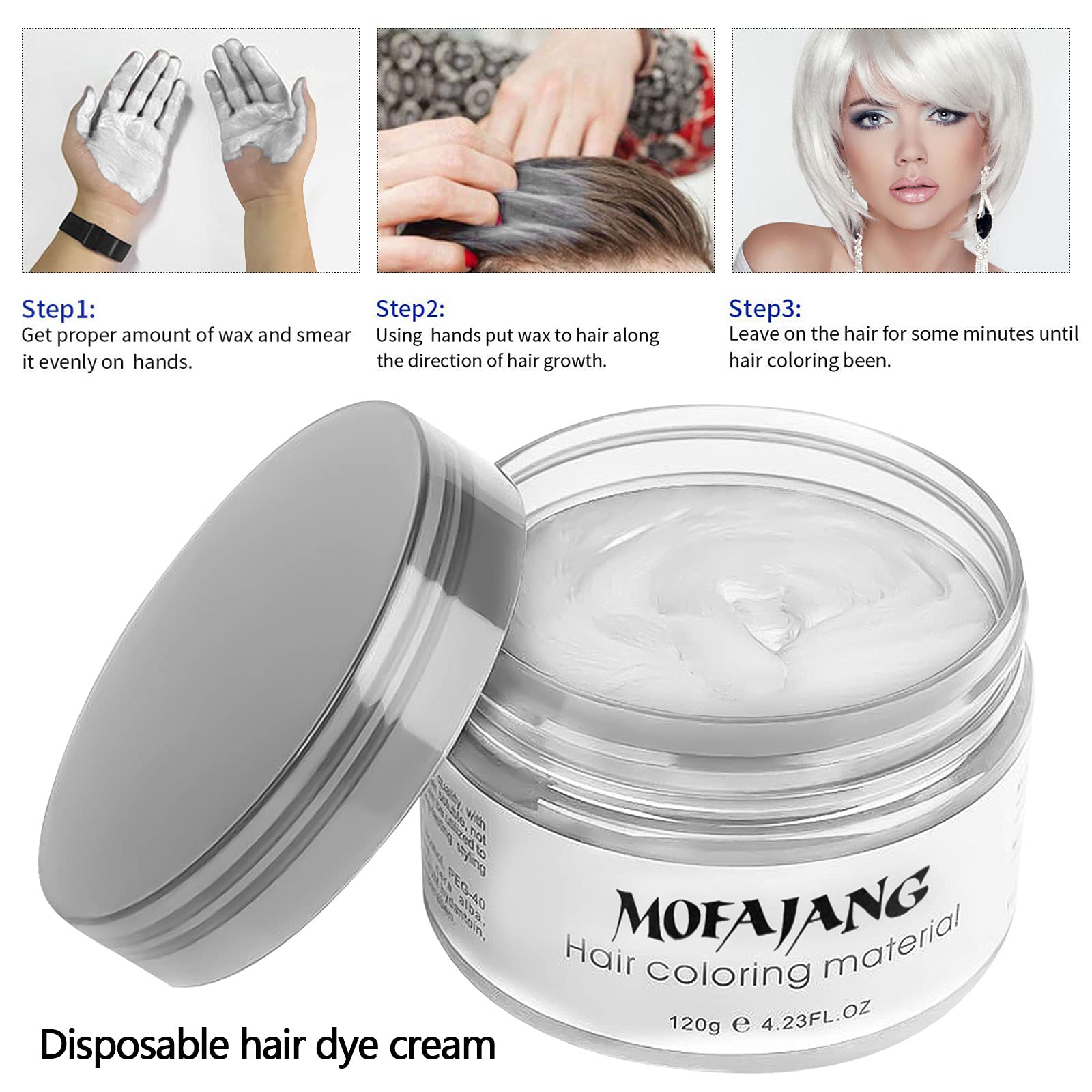Unisex fragrance from EFLY White Hair Wax accompanies styling