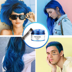 EFLY aerosol azul temporal para cabello - aplicación con las manos para peinado rápido y cómodo.