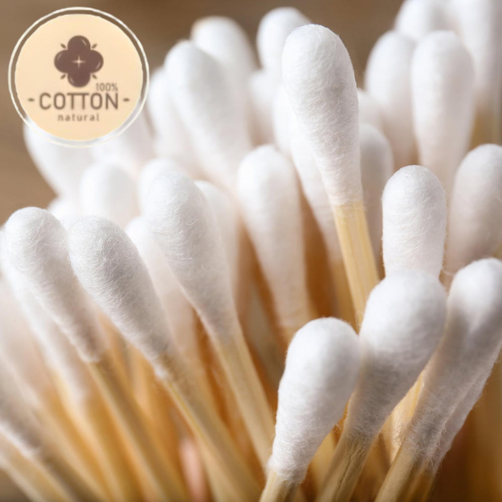Egaageoi double-tipped cotton swabs offer gentle, precise makeup application.