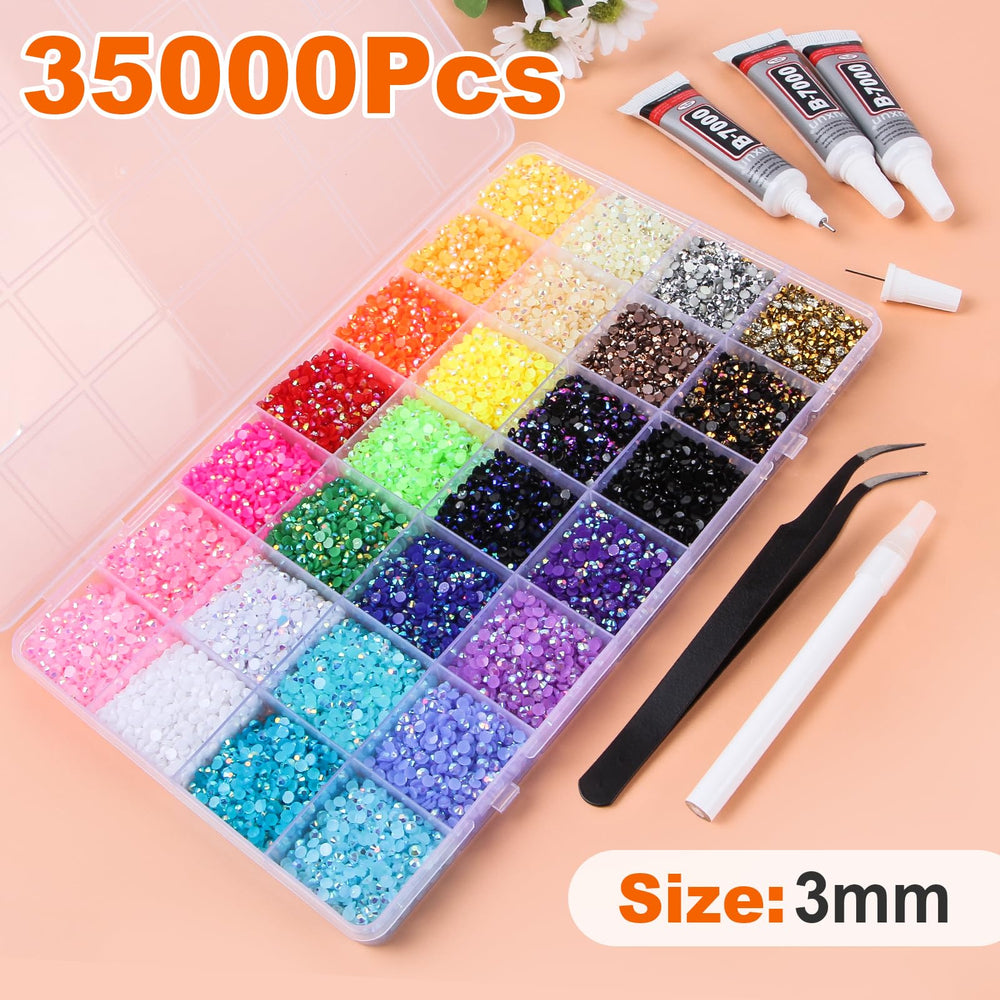 EGKamh piedras resina jelly 28 colores para variedad en diseño