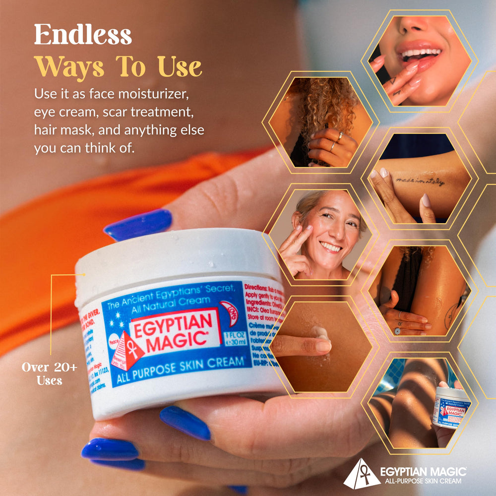 Egyptian Magic uso diario facial, desmaquillante suave y primer