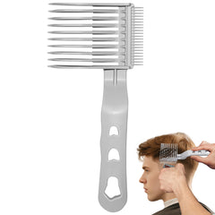 EHBELIF Blend Friend Fade Comb Black front view for precise fades and clean lines.