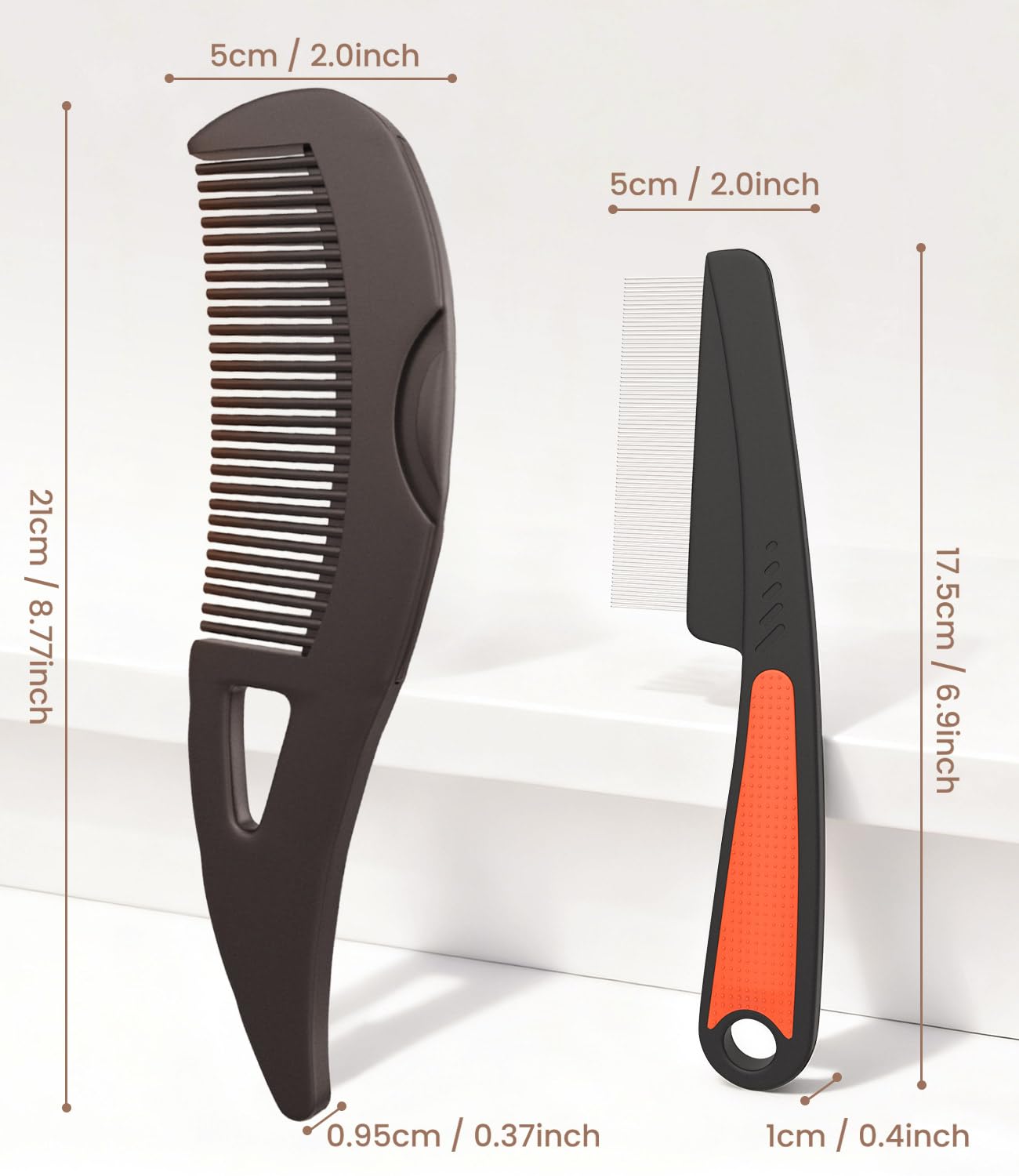 EHBELIF ergonomic-grip scalp comb demonstrated for precise control
