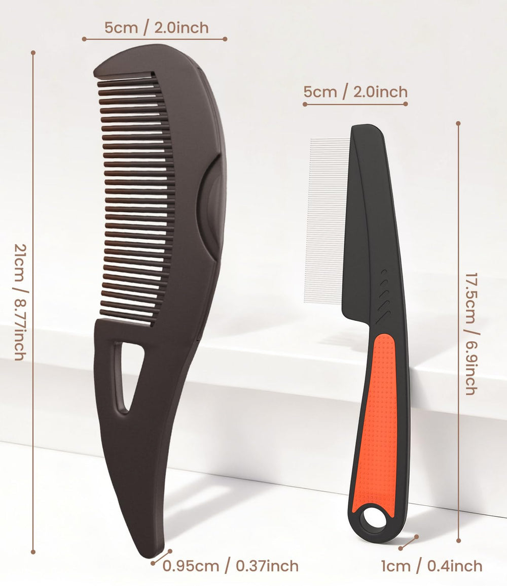 EHBELIF ergonomic-grip scalp comb demonstrated for precise control