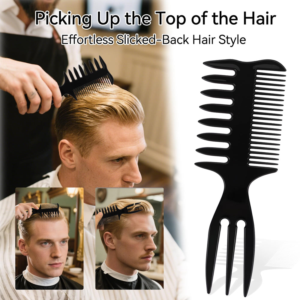 EHBELIF Fade Comb Set compact design suitable for travel and on-the-go touch-ups.