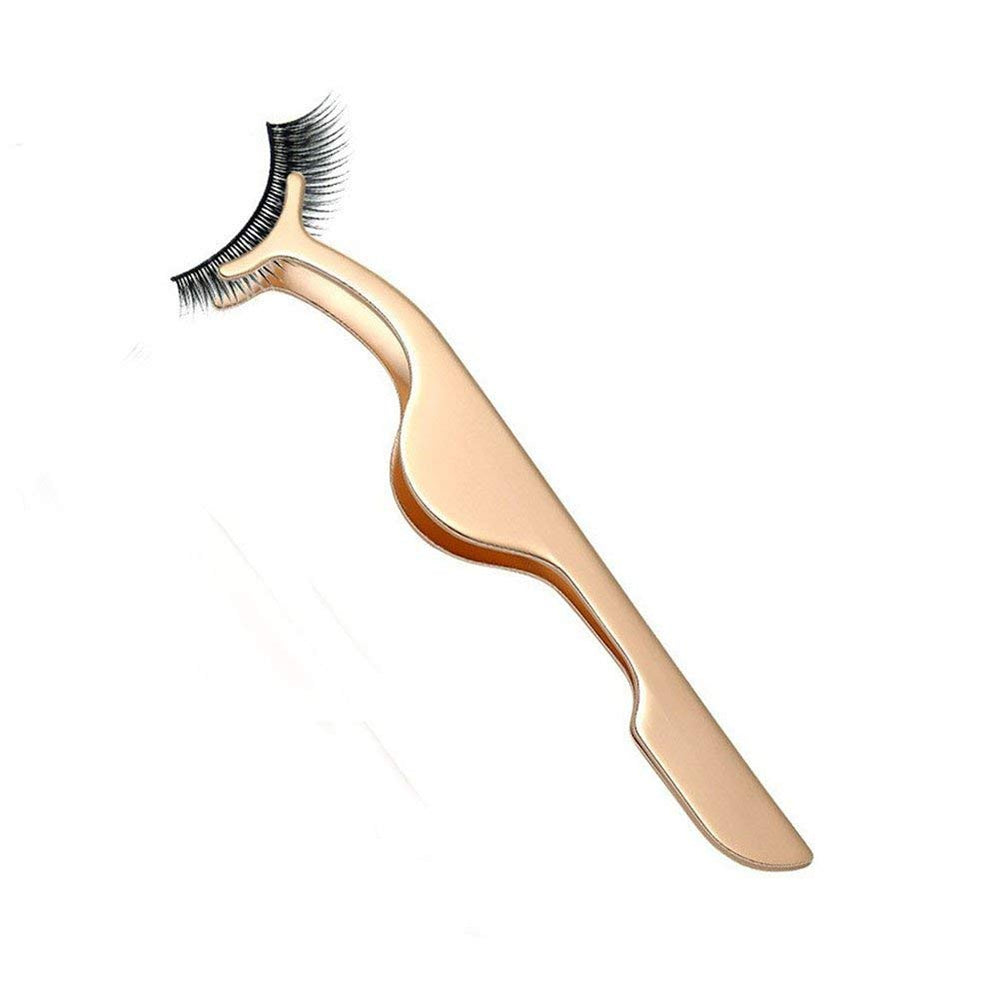 EIAKE false eyelash applicator tool in gold for easy lash application.