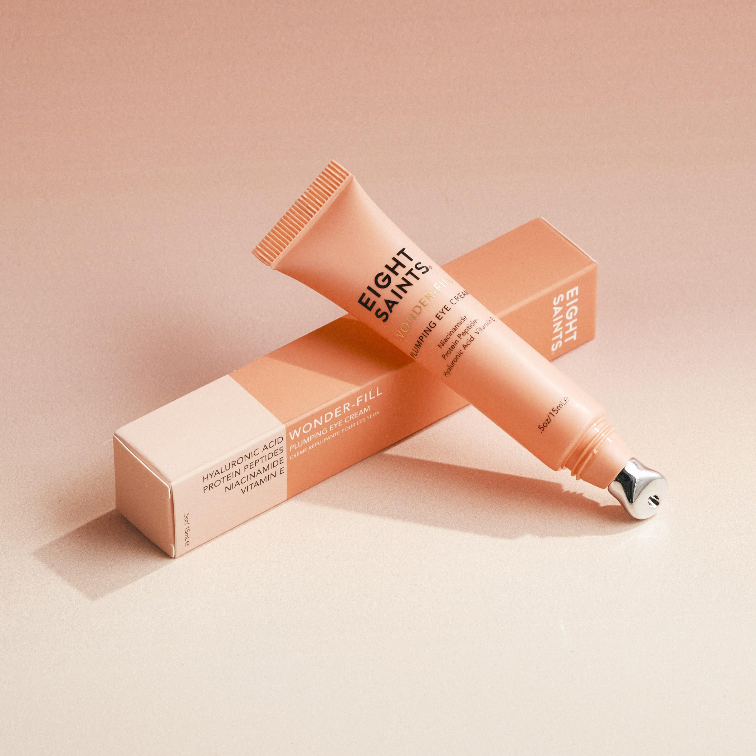 Eight Saints eye cream packaging highlighting clean fragrance-free design