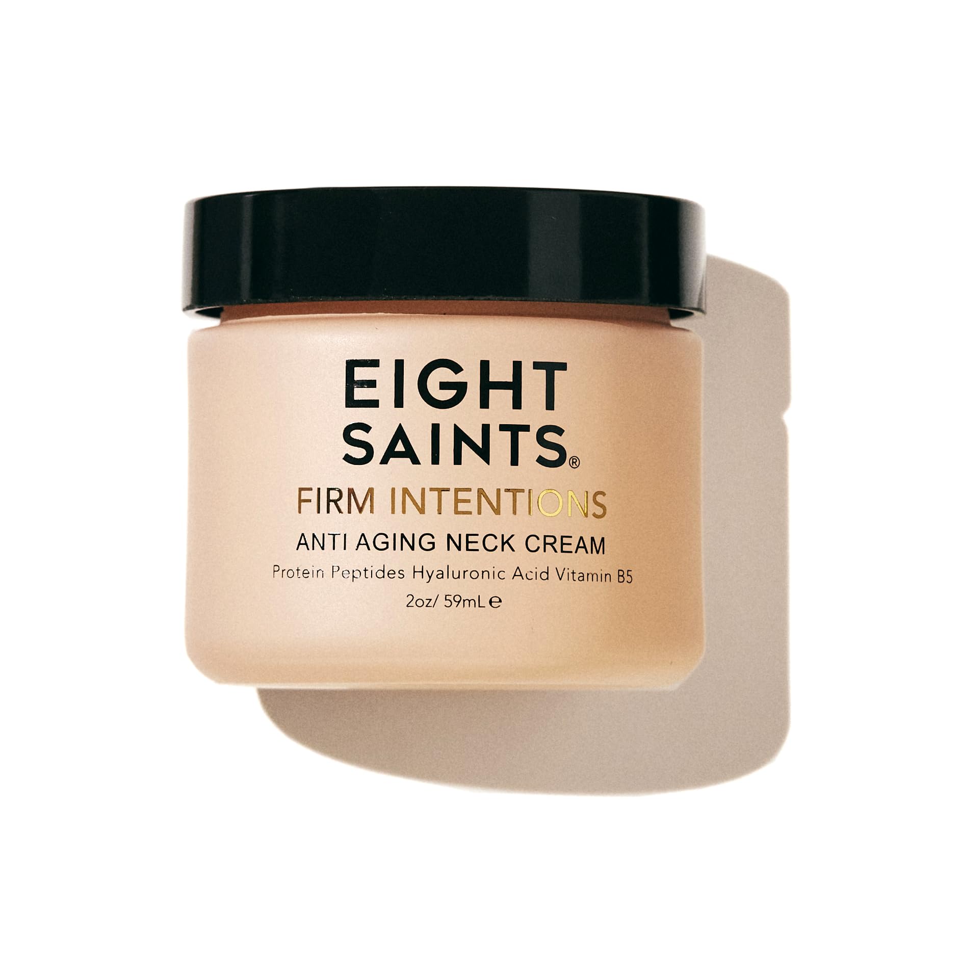 Eight Saints Firm Intentions neck cream bottle for daily hydration and gentle firming
