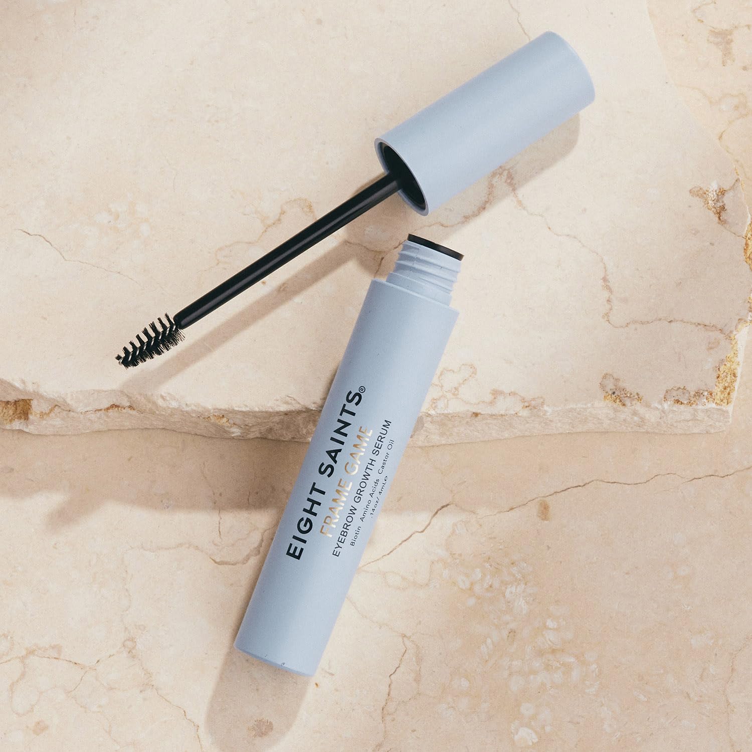 Eight Saints Frame Game Serum texture close-up highlights hydrating hyaluronic acid.
