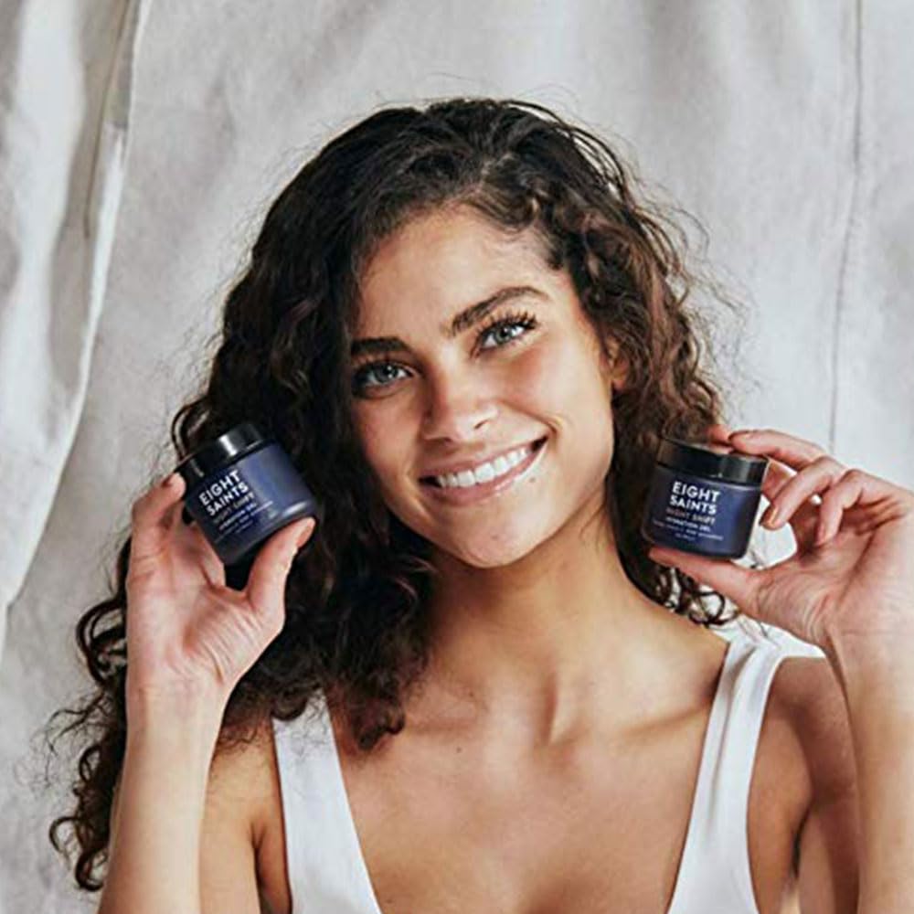 Eight Saints Night Shift gel with Vitamin C and licorice brightens skin.