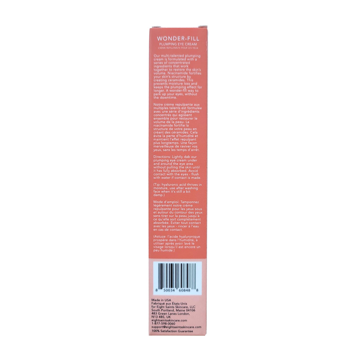 Eight Saints peptide ingredient supports skin structure and firmness