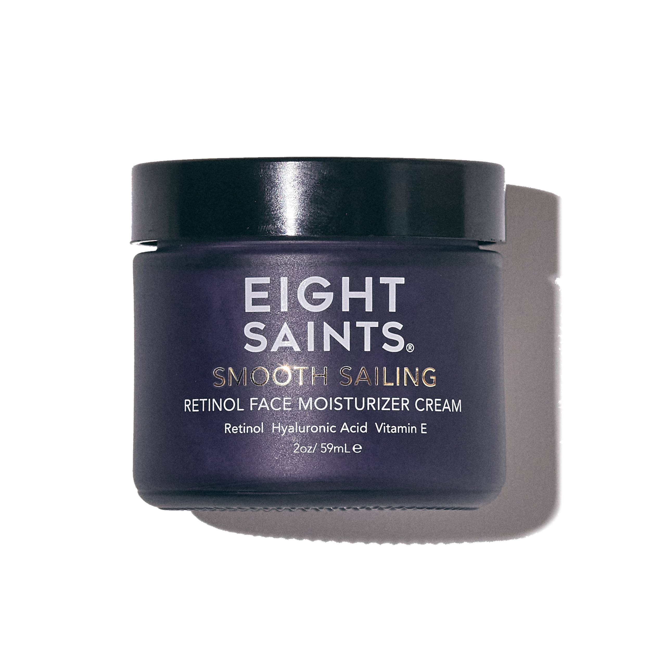 Eight Saints retinol face cream bottle for firmer, hydrated complexion.