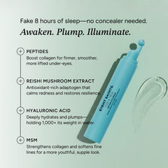 Eight Saints Tide & True under-eye application delivering targeted care.