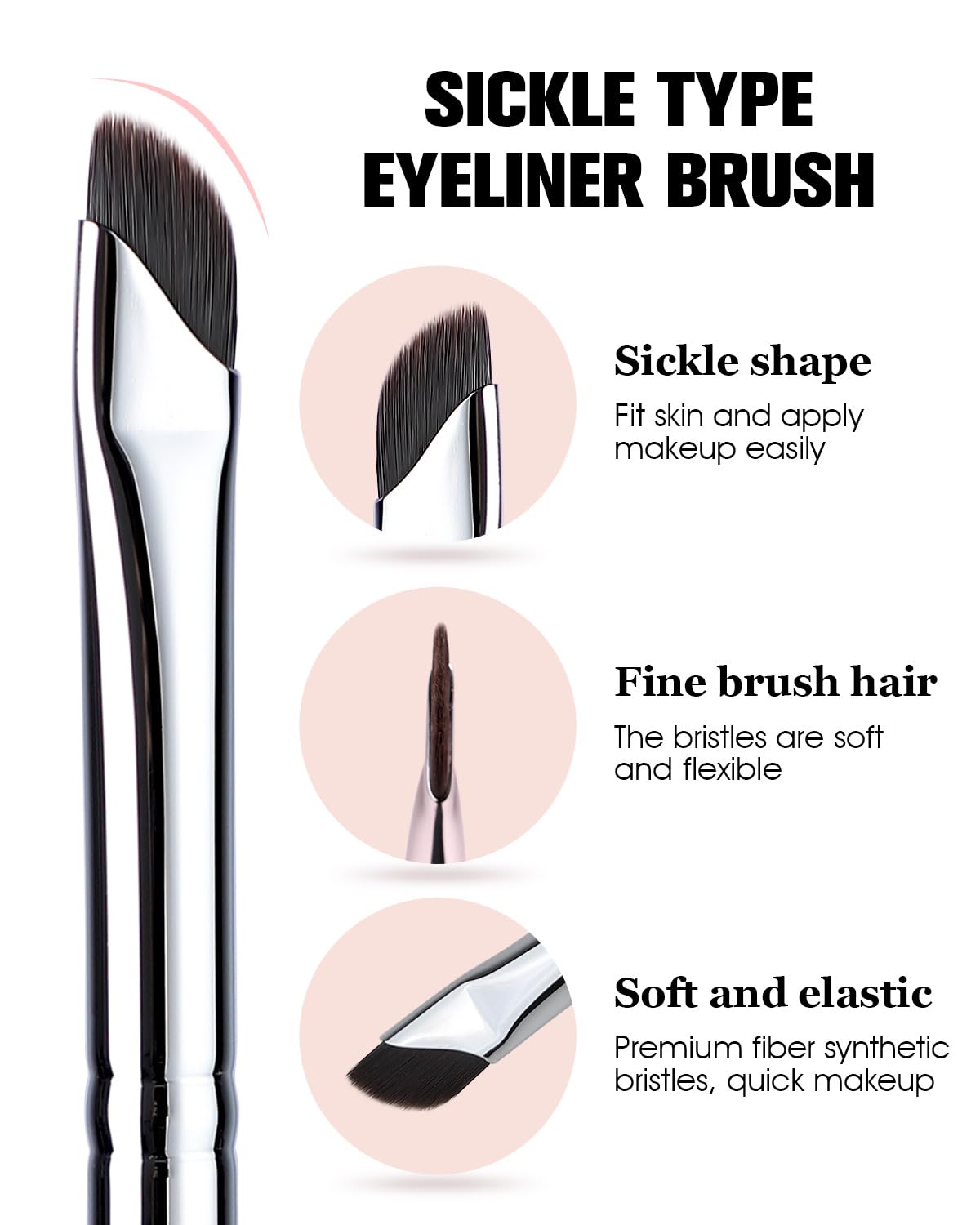 EIGSHOW brush in hand applying liner with controlled precision