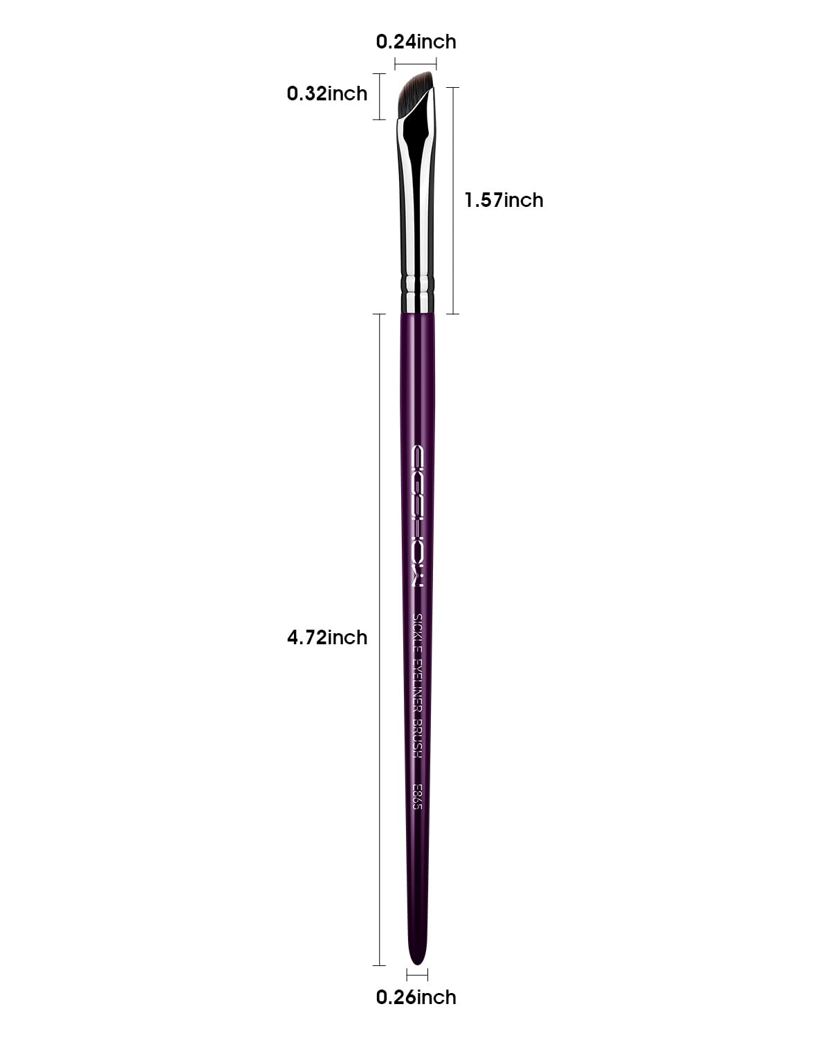 EIGSHOW E865 Purple durable brush built for daily use and easy cleaning.