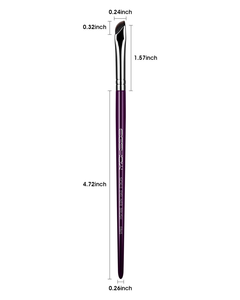 EIGSHOW E865 Purple durable brush built for daily use and easy cleaning.